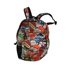 Hard Rock Cafe Backpack With Concert Ticket Print 18L